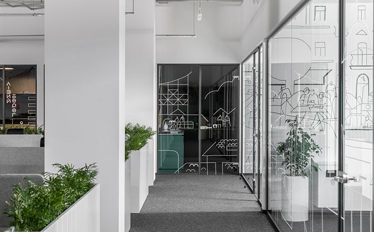 合肥辦公室設計推薦|400平辦公樓裝修，清新雅致有看點！